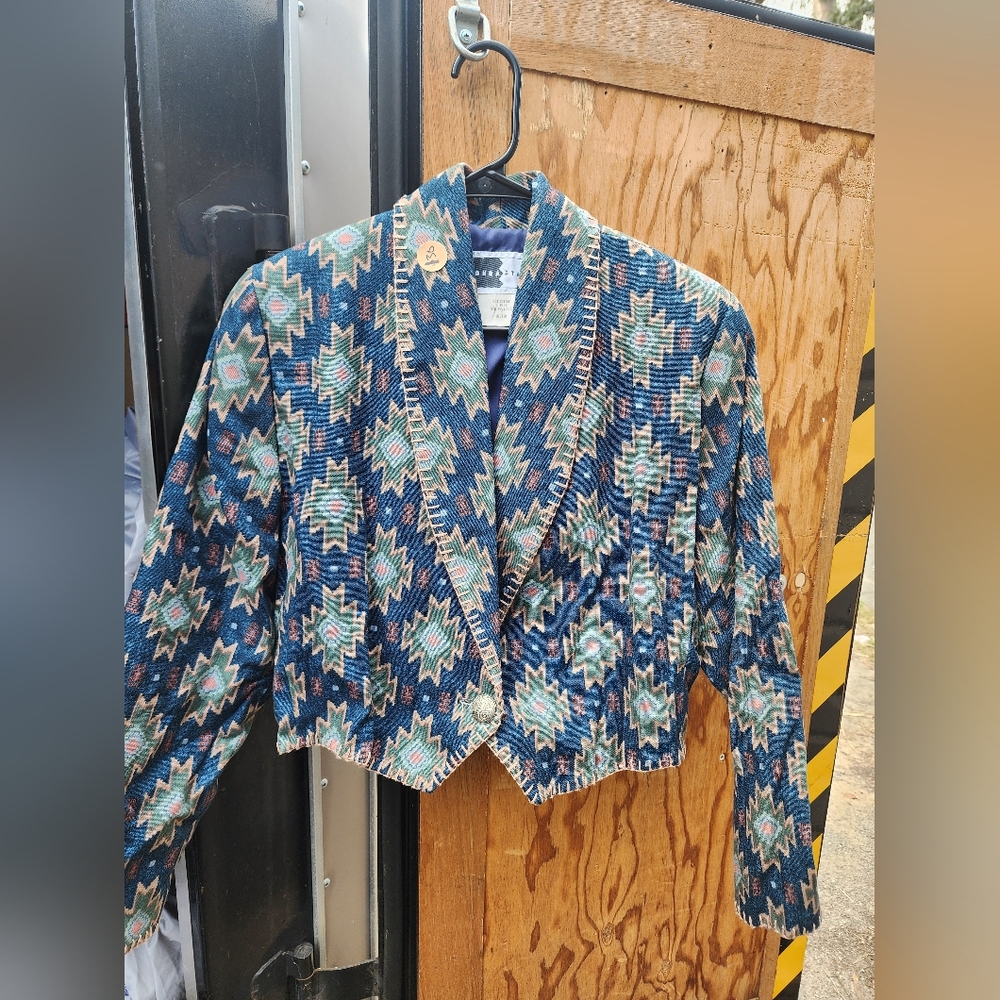 Vintage Aztec Western Blazer Jacket